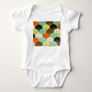Colorful wallpaper: artistic design. baby bodysuit