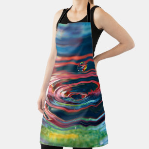 Colorful Water Droplet Apron
