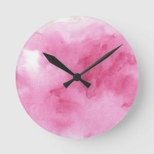 colorful watercolor background for your 2 round clock