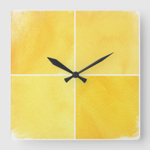 colorful watercolor background for your square wall clock