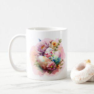 Colorful Watercolor Easter Eggs Coffee Mug