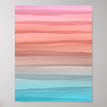 Colorful Watercolor Lines Gradient Art