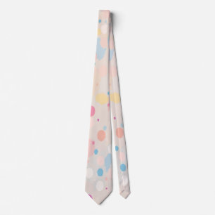 Colorful Watercolor Polka Dot Pattern Tie
