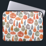 Colorful Watercolor Pumpkins Collection  Laptop Sleeve<br><div class="desc">Watercolor colorful pumpkins illustrations</div>