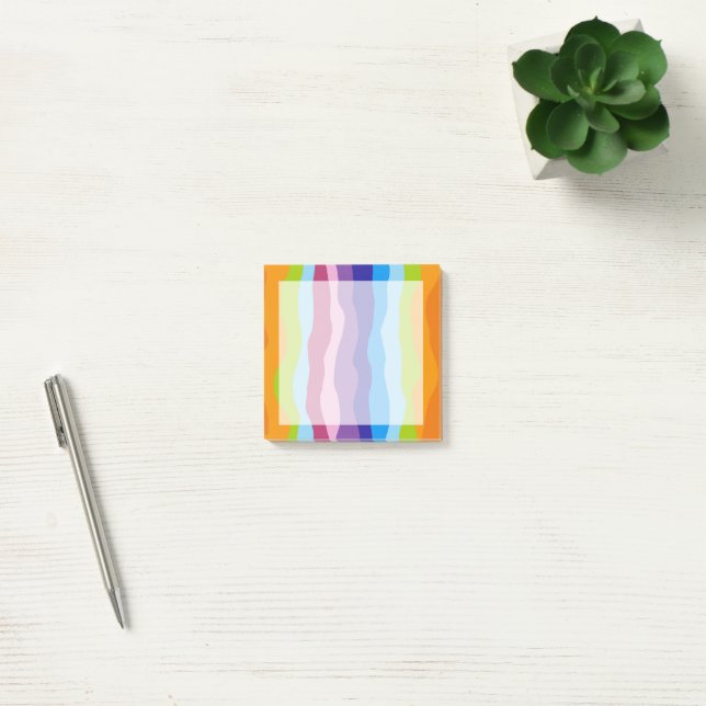 Colorful Waves Post-it Notes (Office)