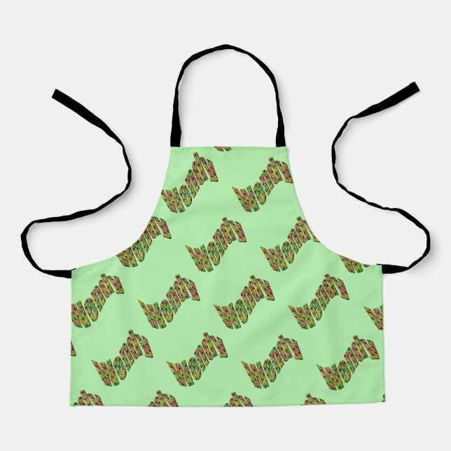 Colorful Wendy Name, Apron (Front)