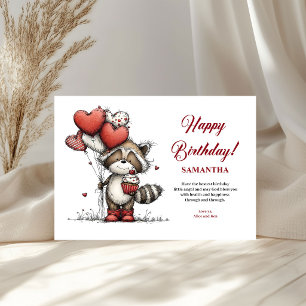 Colorful whimsical animals birthday cheer greeting