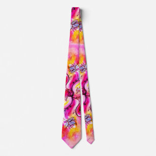 COLORFUL WHIMSICAL FLOWERS TIE
