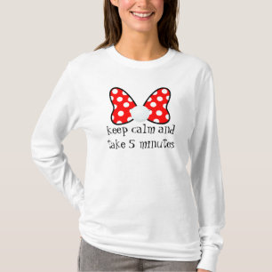 Colorful White and Red Ribbon T-Shirt
