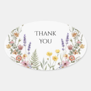 Colorful Wildflower Cottage Garden Sticker