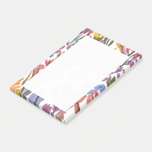 Colorful Wildflower Daily Sticky Post-it Notes