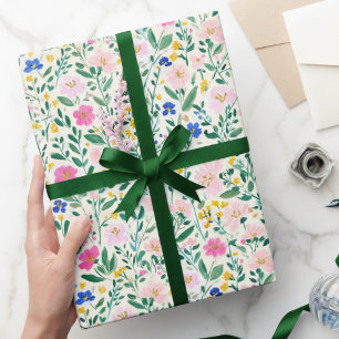 Colorful Wildflower Floral Wrapping Paper