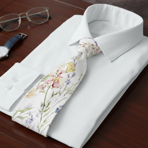 Colorful Wildflower  Tie