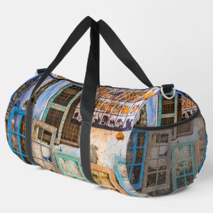 Colorful window frames duffle bag