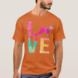 Colorful Wire Fox Terrier Dog Mom Gifts Wire Fox T T-Shirt