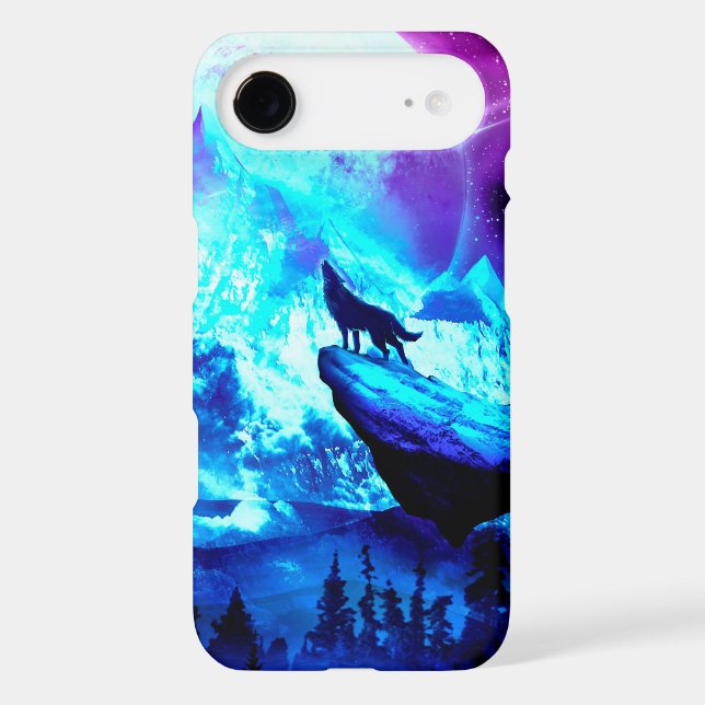 Colorful wolf howling Case-Mate iPhone case (Back)