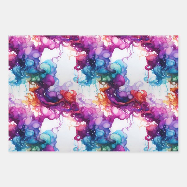 Colorful wrapping paper abstract pattern (Front 2)