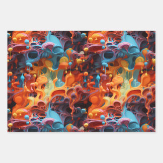 Colorful wrapping paper abstract pattern