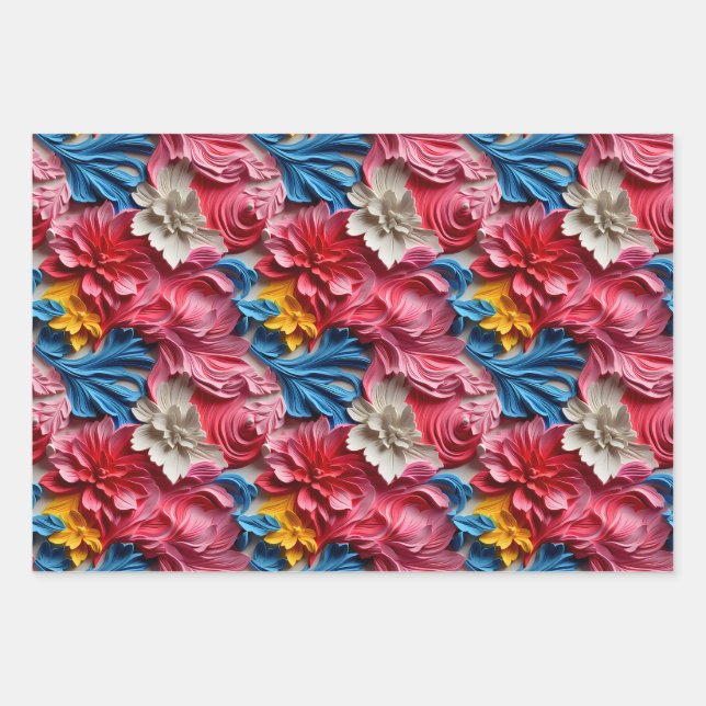 Colorful wrapping paper abstract pattern (Front 2)