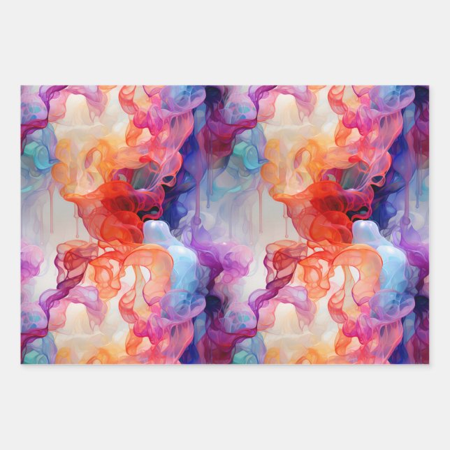 Colorful wrapping paper abstract pattern (Front 2)