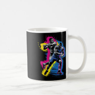 Colorful Wrestling Player For Men Women Kids Wrest Coffee Mug