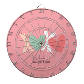 Colorful "XOXO" Valentine's Day   Dartboard
