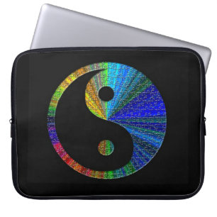 Colorful Yin And Yang Laptop Sleeve
