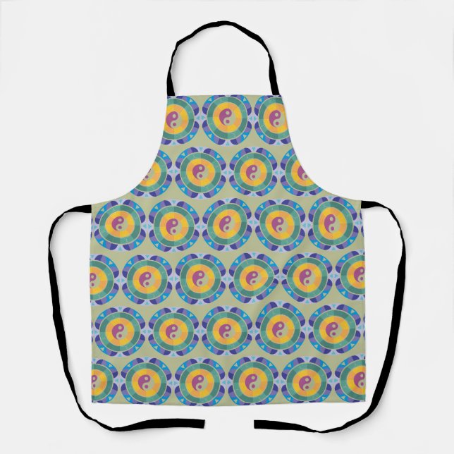 Colorful Yin Yang Pattern Apron (Front)