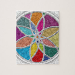 Colorful Zen Mandala Jigsaw Puzzle