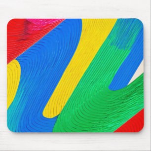 Colorful Zigzag Shapes Mouse Mat
