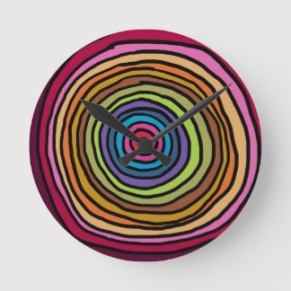 ColorfulCircles.jpg Round Clock