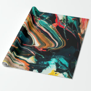 ColorfulFunky Abstract Background Wrapping Paper