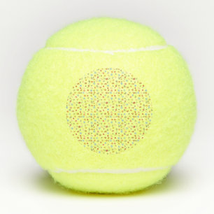 Colorfull Cute spring floral, watercolor pattern Tennis Balls