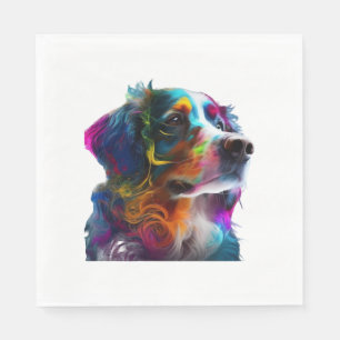 COLORFULL DOG NAPKIN