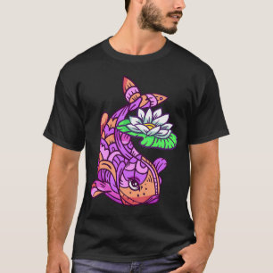 Colorfull fish with water lily T-Shirt