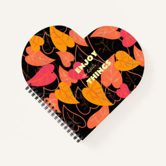 Colorfull leaves notebook