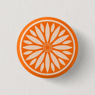 COLORFULL MODERN FLOWER GIFT DAUGHTER SISTER MOM 3 CM ROUND BADGE
