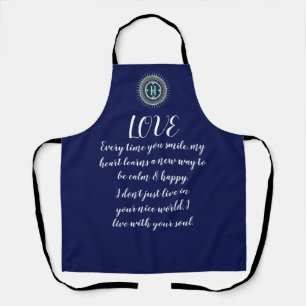 COLORFULL MODERN FLOWER GIFT DAUGHTER SISTER MOM APRON