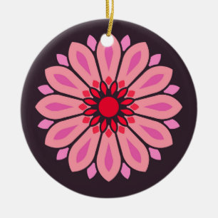 COLORFULL MODERN FLOWER GIFT DAUGHTER SISTER MOM CERAMIC TREE DECORATION