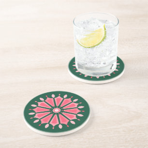 COLORFULL MODERN FLOWER GIFT DAUGHTER SISTER MOM COASTER