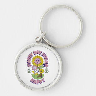 COLORFULL MODERN FLOWER GIFT DAUGHTER SISTER MOM KEY RING