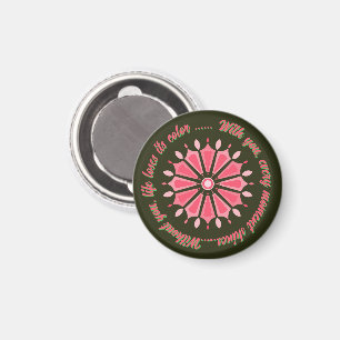 COLORFULL MODERN FLOWER GIFT DAUGHTER SISTER MOM MAGNET