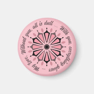 COLORFULL MODERN FLOWER GIFT DAUGHTER SISTER MOM MAGNET