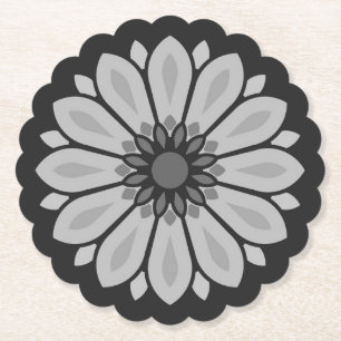 COLORFULL MODERN FLOWER GIFT DAUGHTER SISTER MOM PAPER COASTER