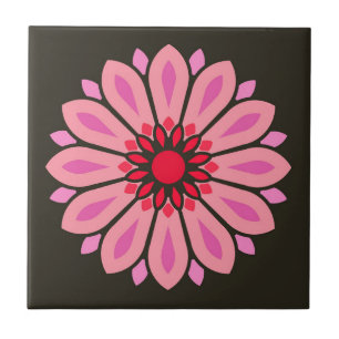 COLORFULL MODERN FLOWER GIFT DAUGHTER SISTER MOM TILE