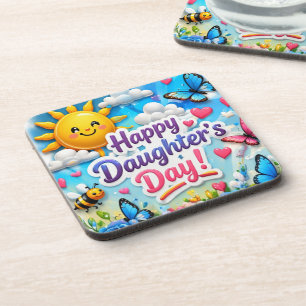 COLORFULL MODERN LOVE GIFT FOR DAUGHTER COASTER