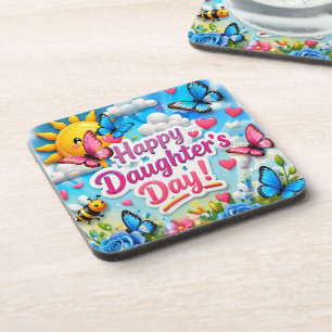COLORFULL MODERN LOVE GIFT FOR DAUGHTER  COASTER