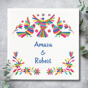 COLORFULL OTOMI MEXICAN NAPKIN