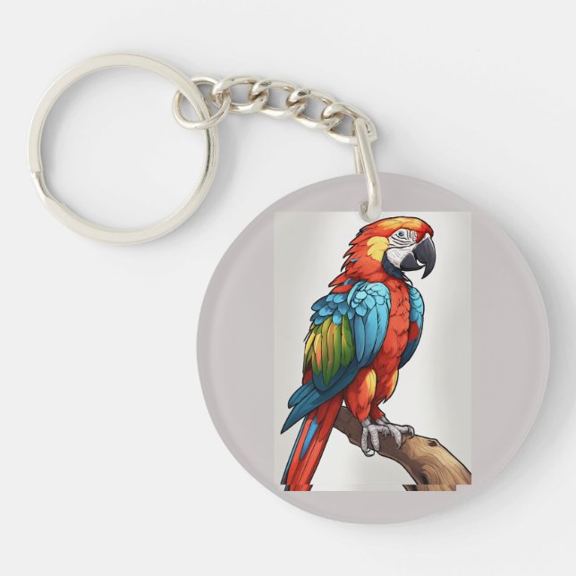Colorfull parrot 🦜 key ring (Front)
