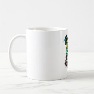 colorfull pitbull  coffee mug